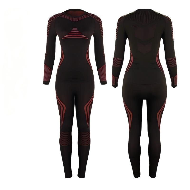 ชุด Body Mapping Seamless Ski Baselayer